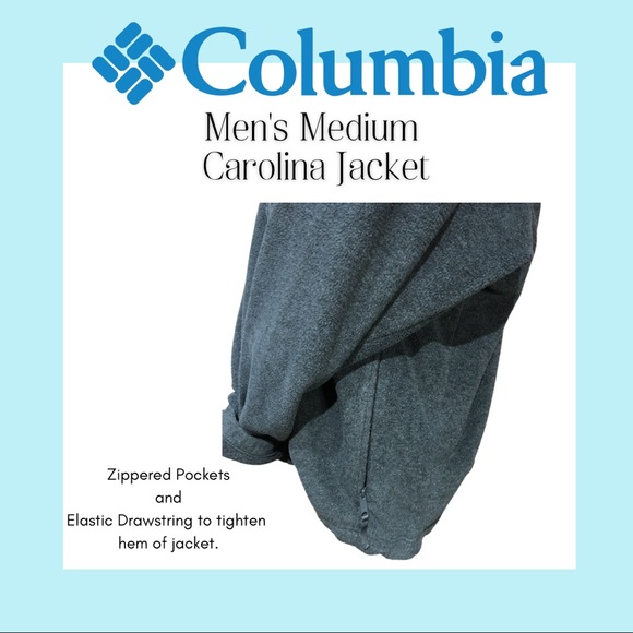 Columbia UNC Tar Heels Gray Jacket Medium - Picture 4 of 8